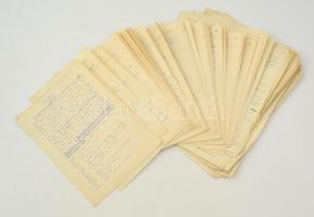 Vaszary János (1899-1963)  szindarabjának kézirata. Összesen 68 beírt oldal, két felvonás. Cím nélkül.