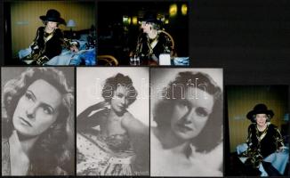 3 db eredeti fotó az idős Muráti Liliről, valamint 3 sokszorosított kép a színésznőről.