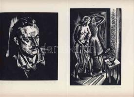 Menyhárt József (1901-1976) 5 db fametszet szignó nélkül