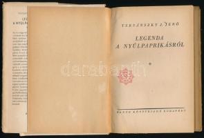 Tersánszky J. Jenő: Legenda a nyúlpaprikásról. Dante Új Könyvtár. Bp., é.n., Dante. Kiadói egészvász...