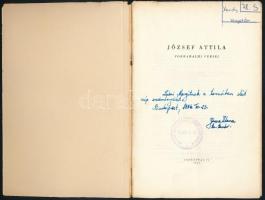 József Attila: Döntsd a tőkét... József Attila forradalmi versei. Bp., 1945, Cserépfalvi, 56 p. Kiad...