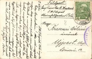 1916 Pola, I. világháborús matrózok az SMS Árpád, Habsburg-osztályú pre-dreadnought csatahajó fedélz...