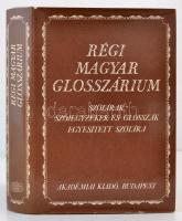 Régi magyar glosszárium. Szótárak, szójegyzékek, és glosszák egyesített szótára. Szerk.: Berrár Jolán, és Károly Sándor. Bp., 1984, Akadémiai Kiadó. Kiadói egészvászon-kötés, kiadói papír védőborítóban. Jó állapotban.