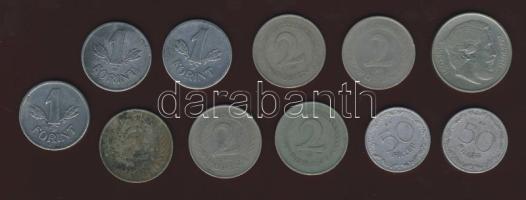 50f 1953,1966. + 1Ft 1950. (2x),1952. + 2Ft 1950. (3x),1958 (R!),1960. + 5Ft 1967. T:3,4