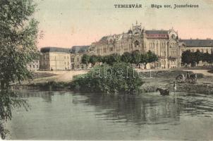 Temesvár, Timisoara; Béga sor, Józsefváros, Licht műterme / river, workshop palace