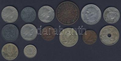 Kis vegyes tétel 1912-45. 14db, benne svájci, osztrák, cseh-morva, belga, holland-indiai, szlovák, c...