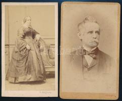 Fabritius József (1818-?) orvosdoktor, brassói főorvos és feleségének fényképe / Brassov doctor