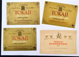 Minimum 500 darabos, tokaji borvidékről származó borcímke gyűjtemény, szépen rendezetten, lapokra ra...