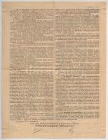 Budapest 1941. "A 47. magyar kir. Osztálysorsjáték játékterve" rajta "NEU ERNŐ bank é...