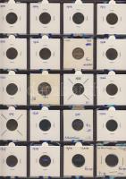 Hollandia 1812-től forgalmi pénzgyűjtemény, 7db bearkólapos, összesen 140 férőhelyes, újszerű albumb...