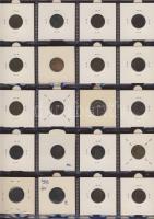 Hollandia 1812-től forgalmi pénzgyűjtemény, 7db bearkólapos, összesen 140 férőhelyes, újszerű albumb...