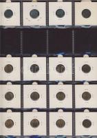 Hollandia 1812-től forgalmi pénzgyűjtemény, 7db bearkólapos, összesen 140 férőhelyes, újszerű albumb...