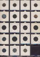 Hollandia 1812-től forgalmi pénzgyűjtemény, 7db bearkólapos, összesen 140 férőhelyes, újszerű albumb...