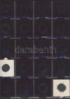 Hollandia 1812-től forgalmi pénzgyűjtemény, 7db bearkólapos, összesen 140 férőhelyes, újszerű albumb...