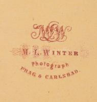 Kuncz Jenőné, Fabricius Jozefin, Kuncz Jenő jogtudós feleségének fényképe. 7x11 cm