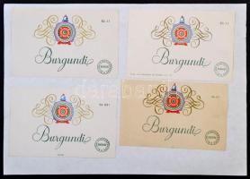 Minimum 400 darabos, budafoki pincészetekből származó borcímke gyűjtemény, szépen rendezetten, lapok...