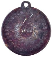 1894. "Kossuth Lajos / Szabadság, Egyenlőség, Testvériség 1848" Cu emlékérem füllel (30mm)...