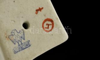 Aquincumi porcelán pingvin, kézzel festett, jelzett, hibátlan, m: 10,5 cm