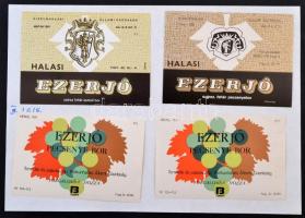 Minimum 500 darabos, kiskunhalasi pincészetekből származó borcímke gyűjtemény, szépen rendezetten, l...