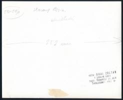 cca 1977 Kerekezők, 4 db feliratozott vintage fotóművészeti alkotás, 18x24 cm és 16x19,5 cm között