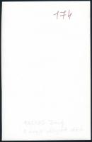 cca 1977 Kerekezők, 4 db feliratozott vintage fotóművészeti alkotás, 18x24 cm és 16x19,5 cm között