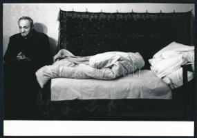 cca 1962 Nagy Zoltán (Róma) 2 db feliratozott vintage fotóművészeti alkotása, 17x24 cm