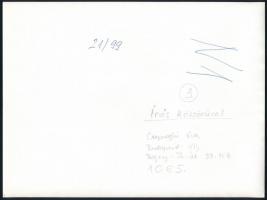 cca 1978 Kortárs fotóművészeti alkotások, 4 db feliratozott vintage fotó, 18x24 cm