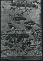 cca 1976 Kortárs fotóművészeti alkotások, 4 db vintage fotó, három feliratozva, 24x18 cm