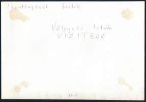 cca 1976 Kortárs fotóművészeti alkotások, 4 db vintage fotó, három feliratozva, 24x18 cm