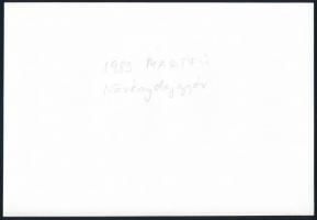 cca 1960 és 1983 között, Szolnok, Martfű, Kunszentmárton, Törökszentmiklós, 6 db feliratozott vintag...