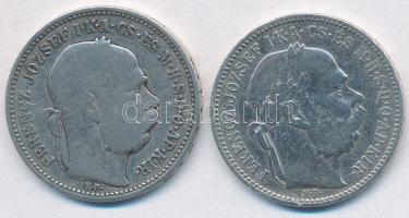 1893KB-1895KB 1K Ag "Ferenc József" (2xklf) T:2-  Adamo K5