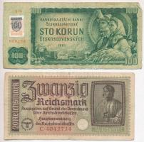 Vegyes: Amerikai Egyesült Államok 1935. 1$ "Silver Certificate" + Ausztria 1986. 20Sch (2x...