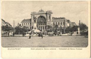 Budapest VII. Központi (Keleti) pályaudvar, Baross szobor / Ostbahnhof (EK)
