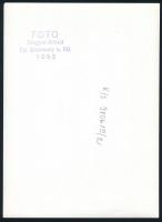 cca 1975 Magyar Alfréd 3 db vintage fotóművészeti alkotása, kettő pecséttel jelzett, 18x13 cm és 18x...