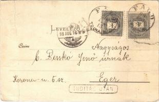 1898 Pécs, Fünfkirchen; belvárosi székesegyház, Király utca, zárda. Günsberger Lajos kiadása, floral...