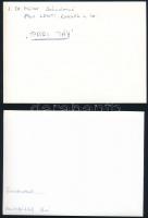 cca 1977 Kortárs fotóművészeti alkotások, 13 db feliratozott vintage fotó, kis eltérésekkel mind 13x...