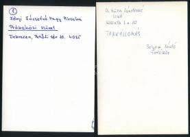 cca 1977 Kortárs fotóművészeti alkotások, 13 db feliratozott vintage fotó, kis eltérésekkel mind 13x...