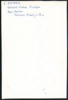 cca 1977 Kortárs fotóművészeti alkotások, 13 db feliratozott vintage fotó, kis eltérésekkel mind 13x...