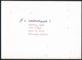 cca 1976 Kortárs fotóművészeti alkotások, 5 db - részben jelzett - vintage fotó, 18x24 cm és 24x15 c...