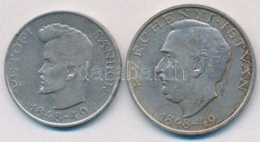 1948. 5Ft Ag "Petőfi" + 10Ft "Széchenyi" T:2