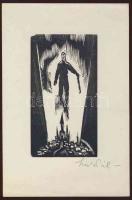 Szűcs Pál szignós nyomat 16x24 cm