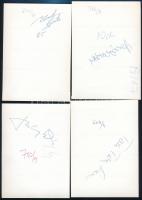 cca 1975 Makovecz Levente, Tahi Tóth László, S. Tóth József, Bencze Ilona, Szuhay Balázs színészek a...