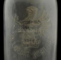 "in labore nobilitas" feliratú italos üveg, 0,7 l m: 30 cm