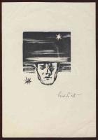 Szűcs Pál szignós nyomat (sérült sarok) 16x24 cm