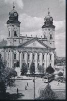 cca 1940 és 1970 között, Debreceni városképek villamosokkal, 2 db vintage fotó, 1 db másolat + 1 db vintage negatív, 6x6 cm és 13x18 cm között
