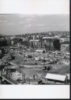 cca 1970 Budapest, Moszkva tér, 2 db vintage negatívról készült, mai nagyítás, 18x25 cm