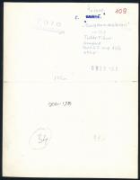 cca 1977 Tatár Tibor: Sugárzásban, feliratozott, vintage fotóművészeti alkotás, 22,5x17,5 cm