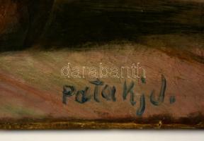 Pataki jelzéssel: Virágcsendélet. Olaj, vászon, 60×50 cm