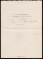1909-1943 Gyászjelentések Pöschl György (1870-1942) orvos, egészségügyi főtanácsos és felesége részé...