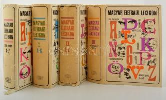 Magyar Életrajzi Lexikon I-IV. kötet. Bp., 1982-1994, Akadémia. Kiadói egészvászon-kötés, kiadói papír védőborítóban, az egyik papírborító szakadt, hiányos, de egyébként jó állapotban.